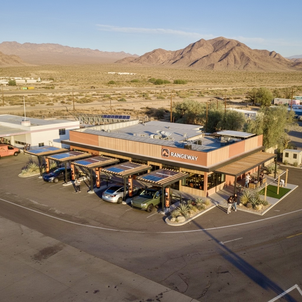 Rangeway Basecamp location in the desert