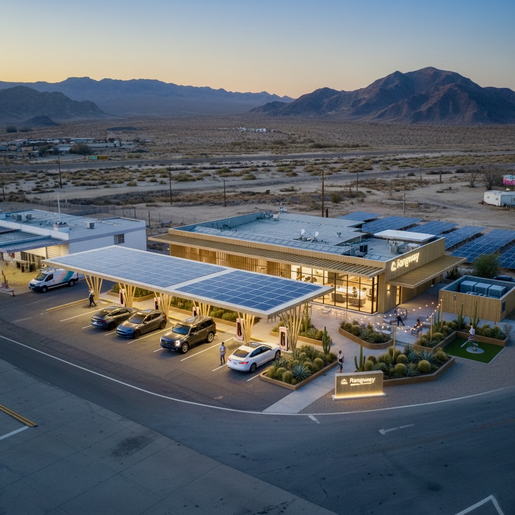 Desert corridor charging