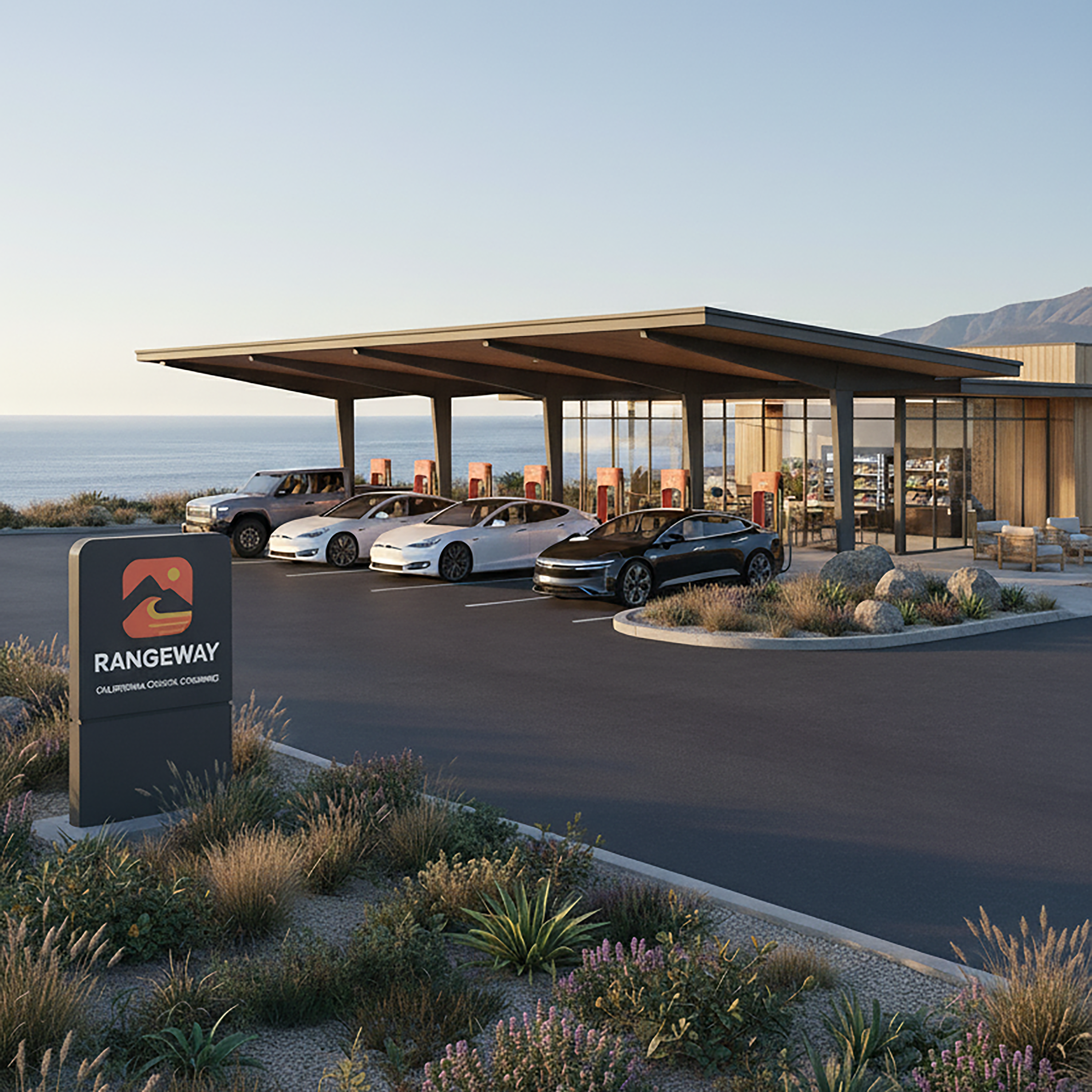 A Waystation in warm evening light