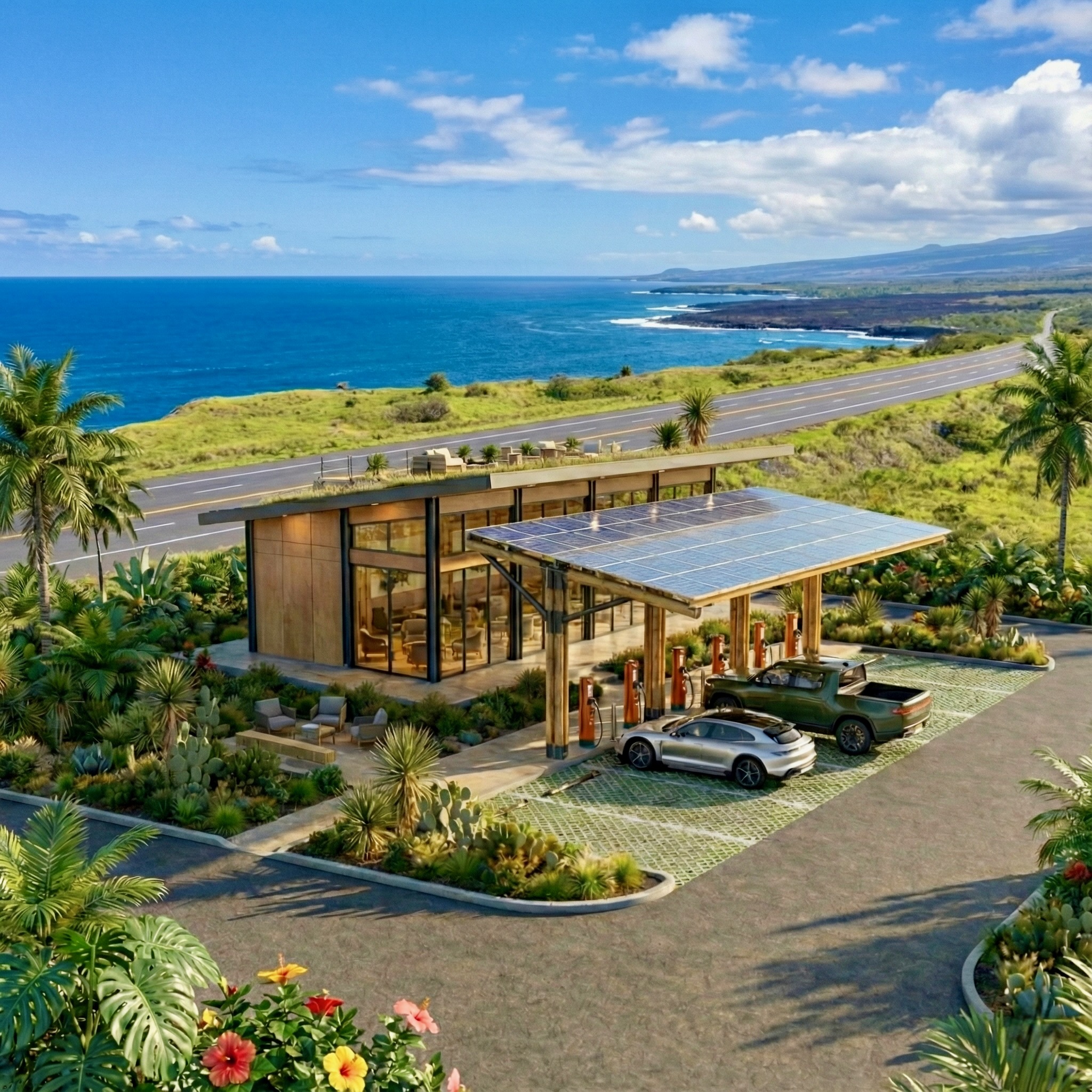 Waystation on the Hawaiian coast