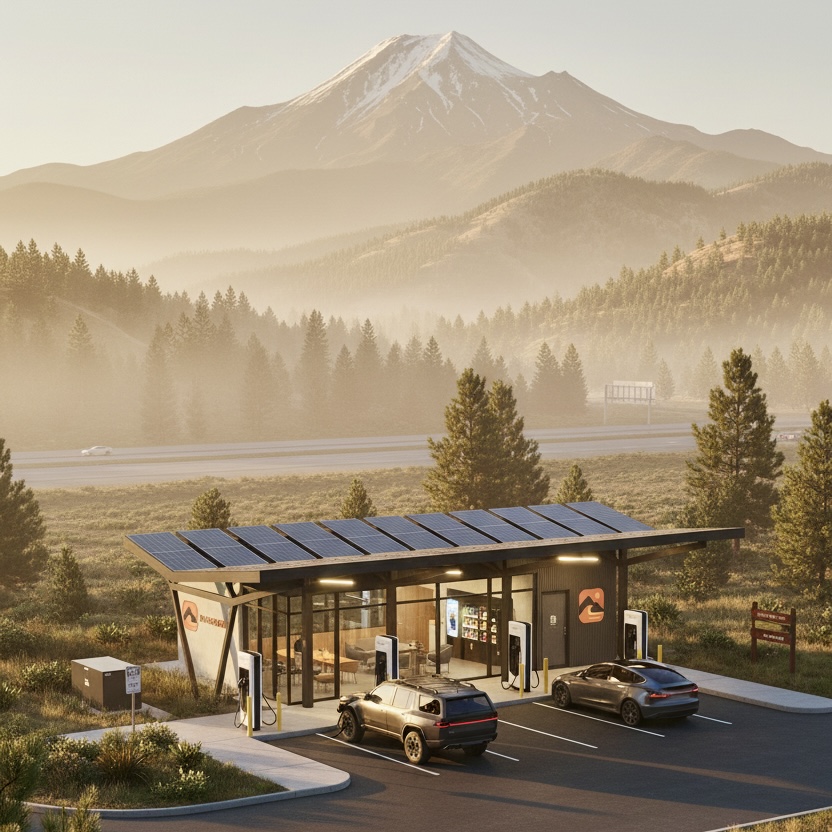 Waystation near Mount Shasta